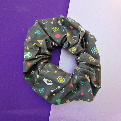 Game icon cotton hair scrunchie