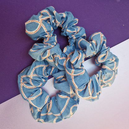 Beach rope cotton hair scrunchie