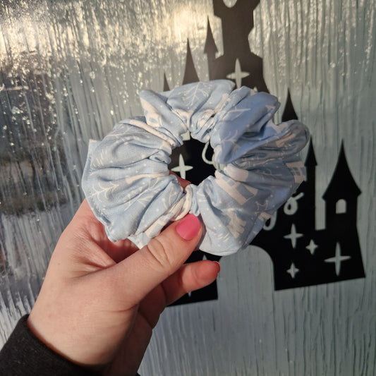 Blue the snowman hair scrunchie