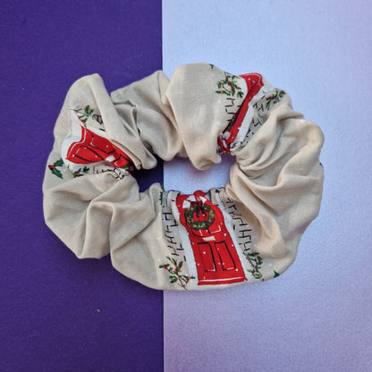 Door wreath cotton hair scrunchie