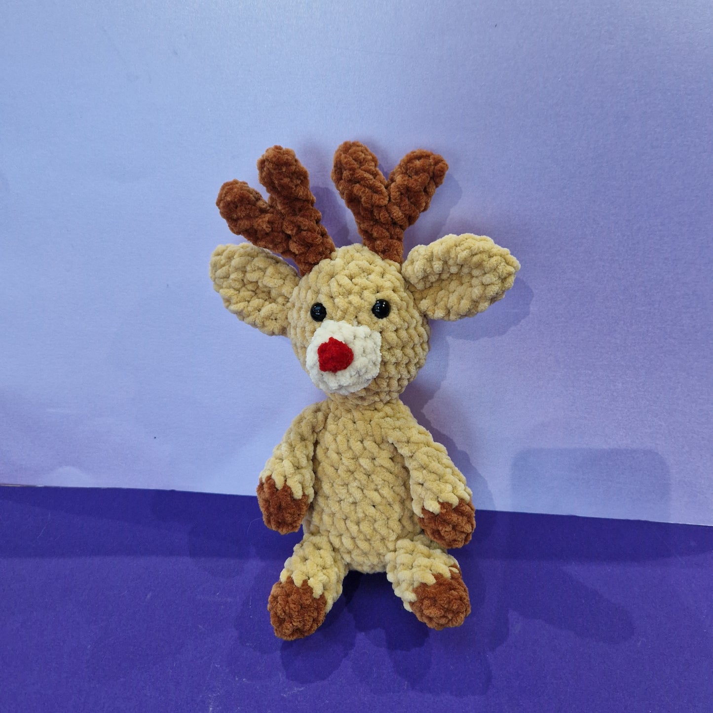 Chunky, super soft crochet reindeer