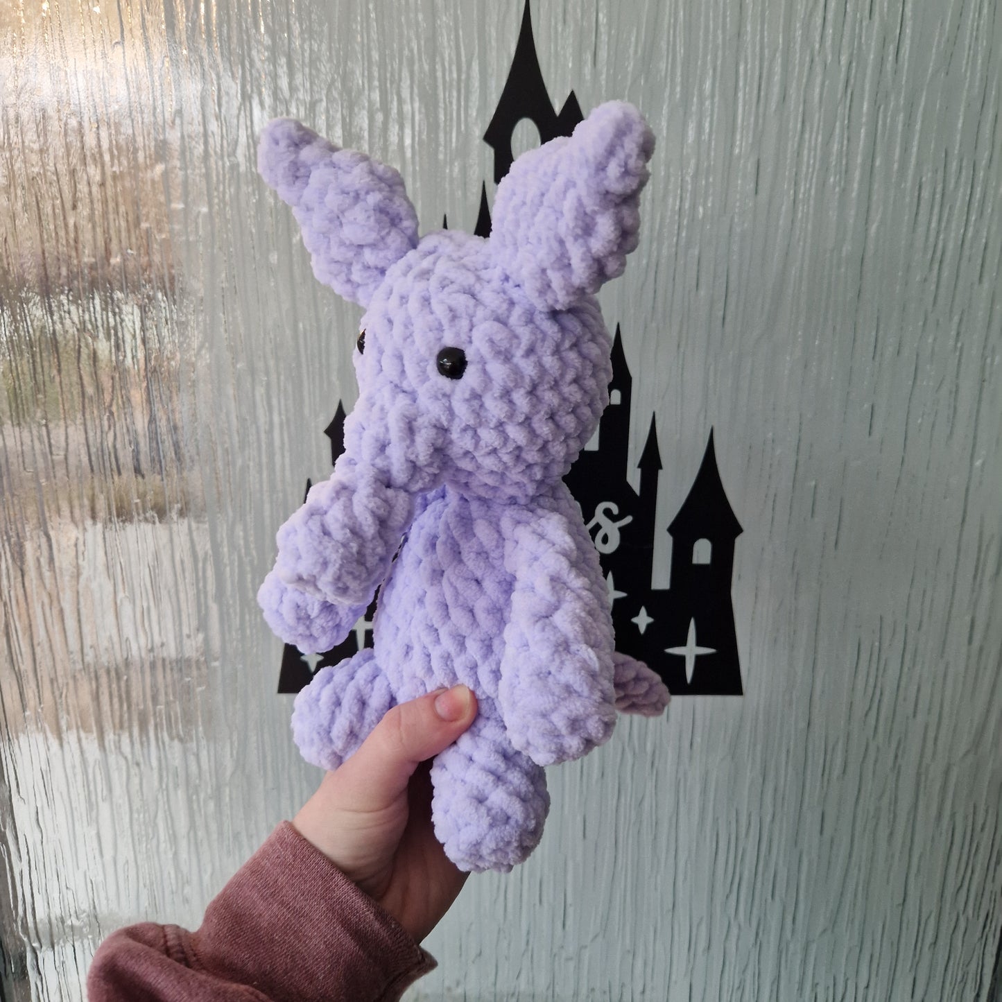 Chunky, super soft crochet aardvark