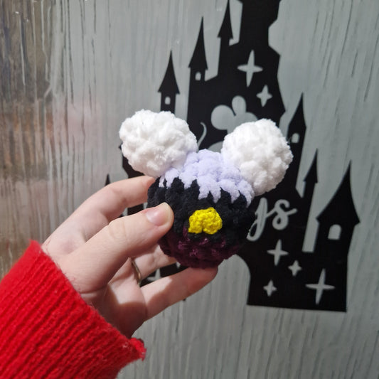 Poor Unfortunate Souls chunky crochet mouse keyring