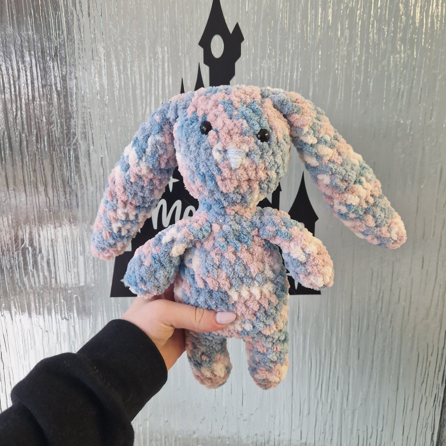 Large Chunky, super soft crochet pastel standing bunny