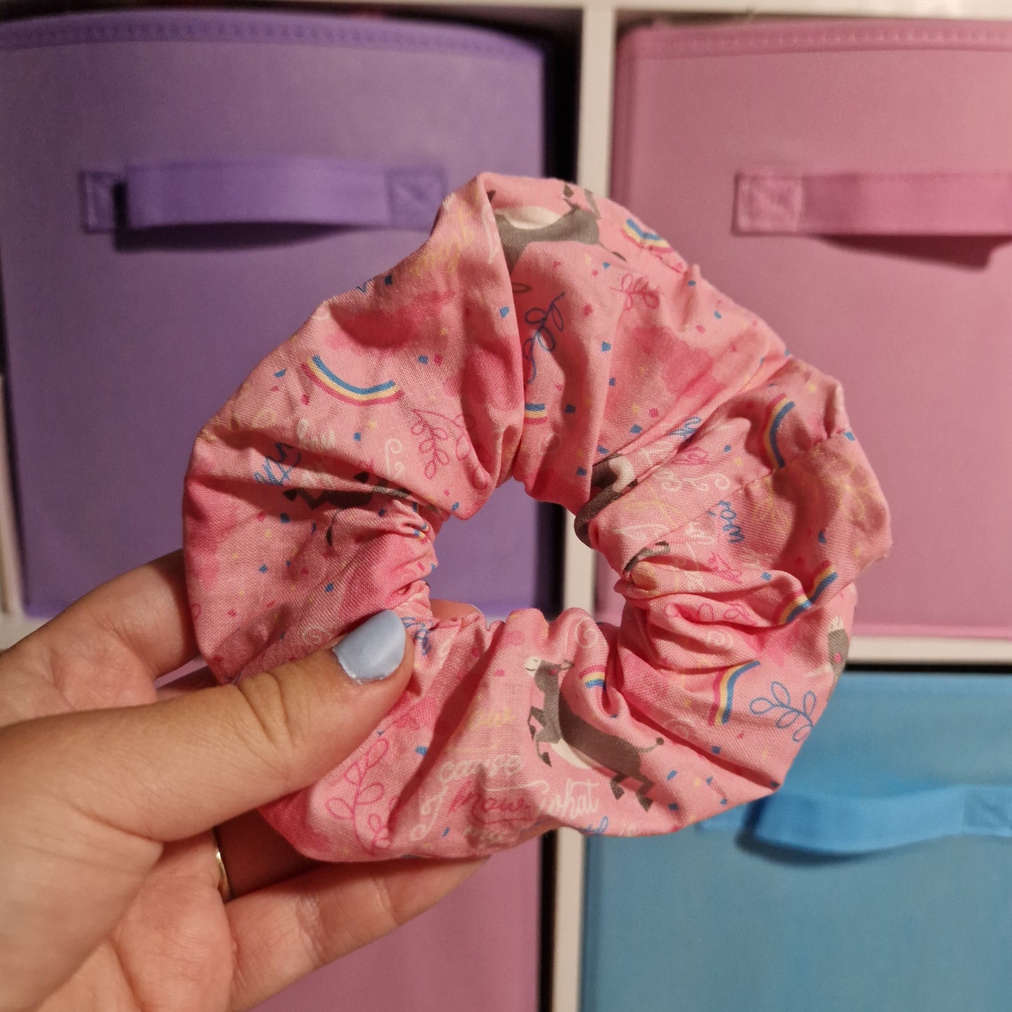 Luisa themed cotton hair scrunchie