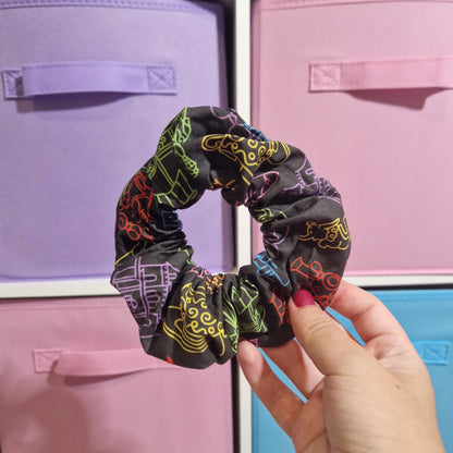 Park Line themed cotton hair scrunchie