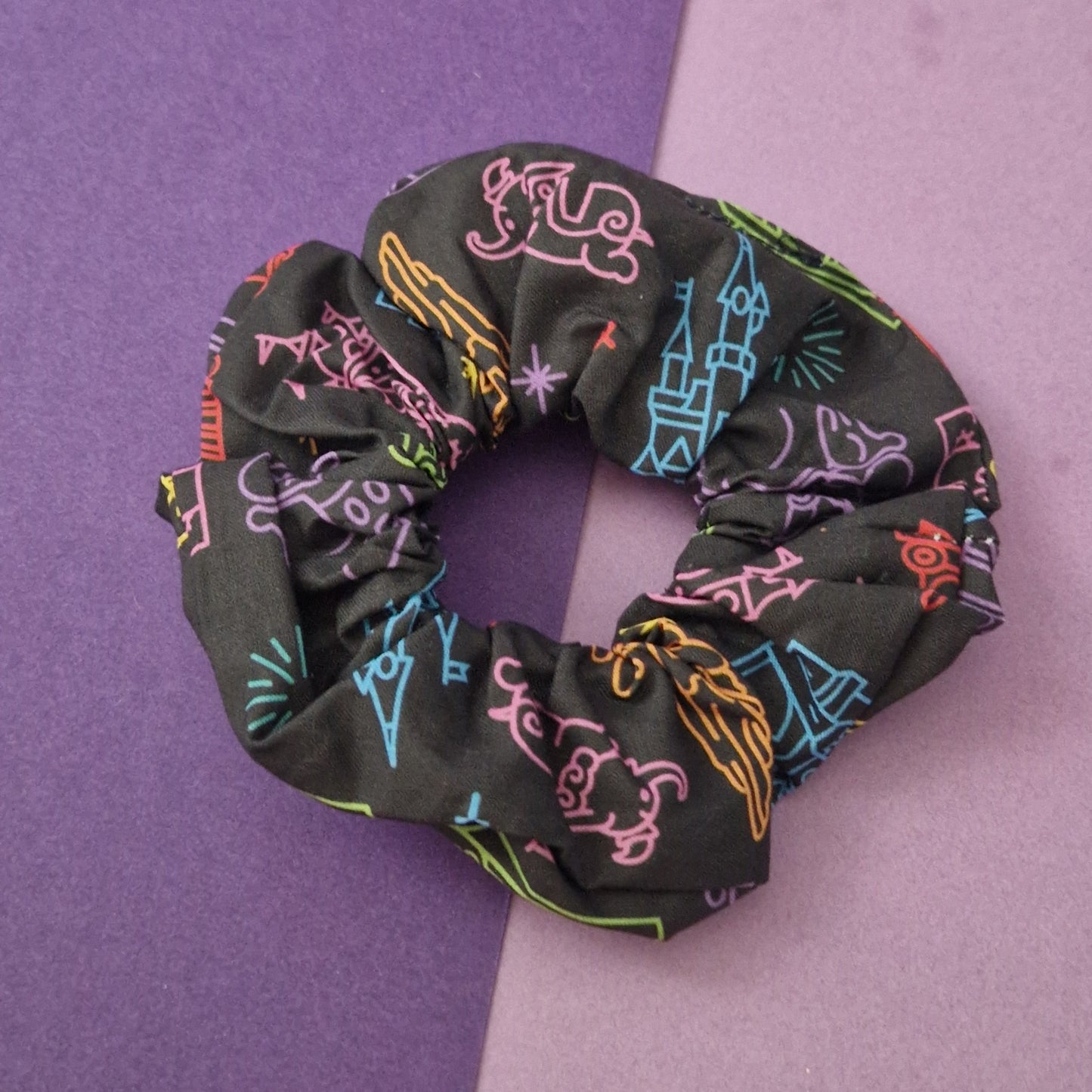 Park Line themed cotton hair scrunchie