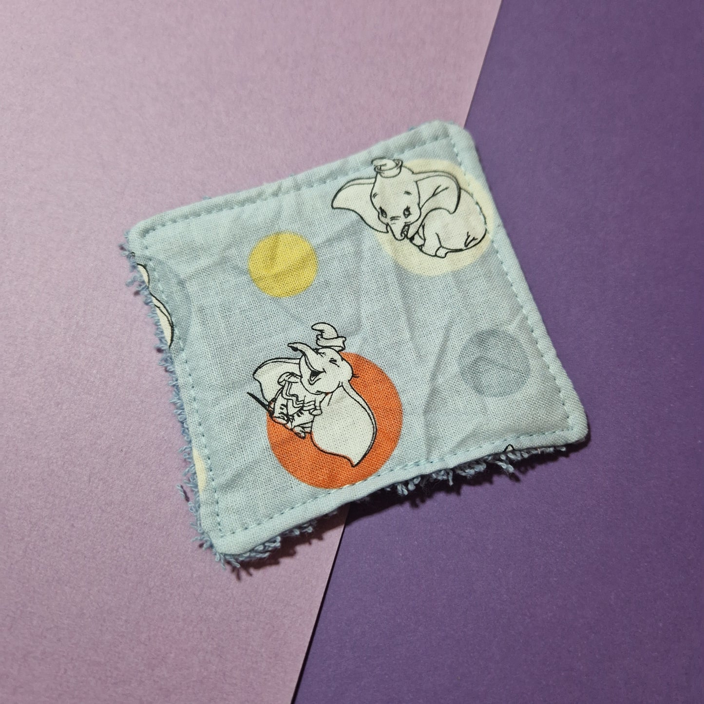 Flying elephant reusable Terry towelling wipe