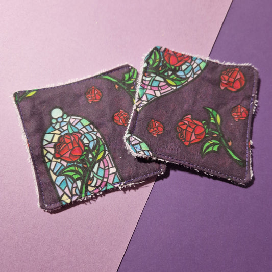 Rose reusable Terry towelling wipe