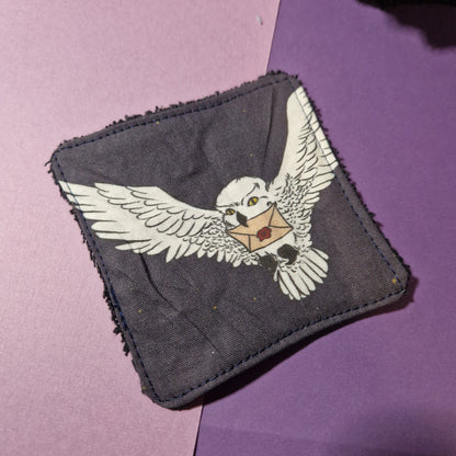 Owl reusable Terry towelling wipe