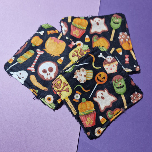 Trick or treat reusable Terry towelling wipe