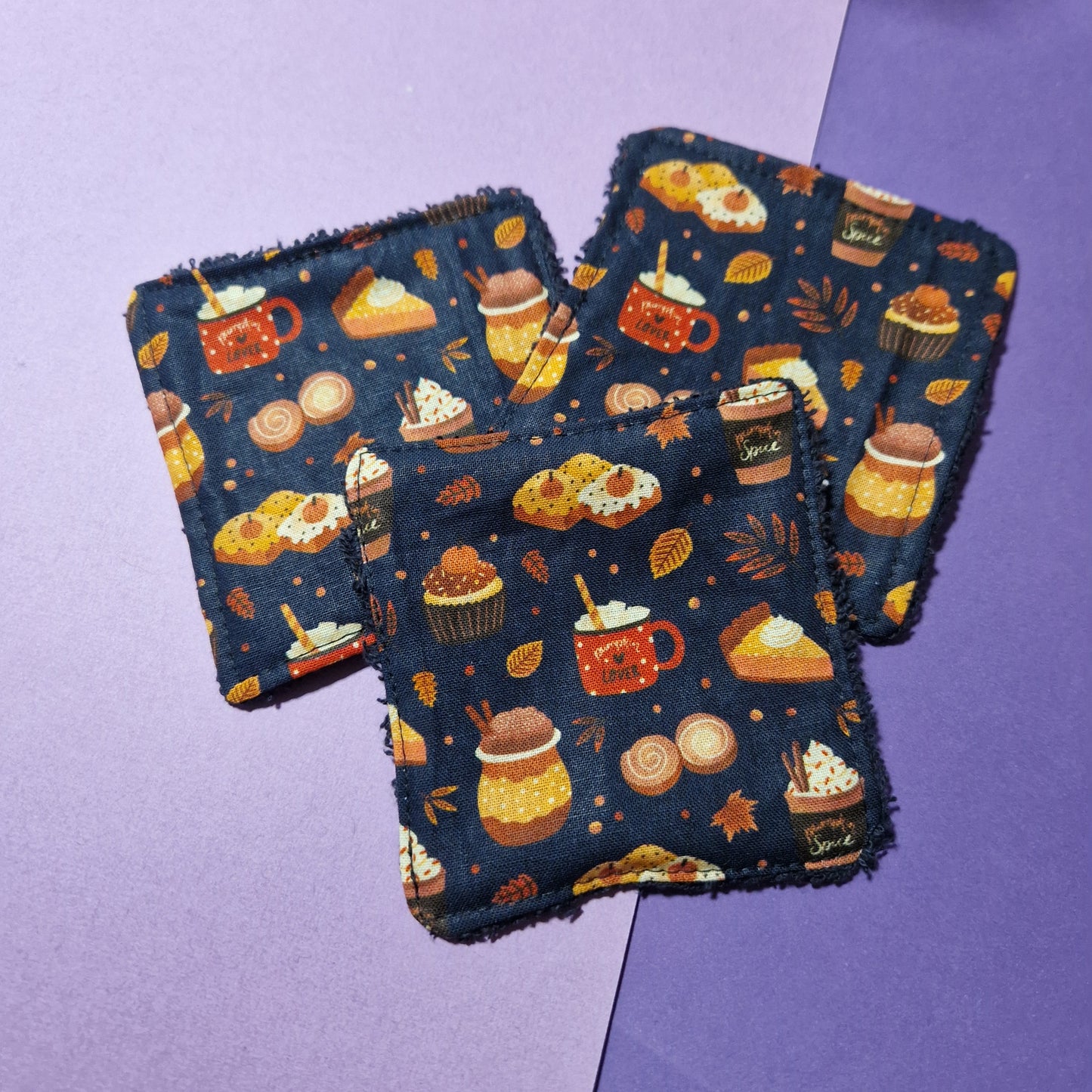 Fall snacks reusable Terry towelling wipe