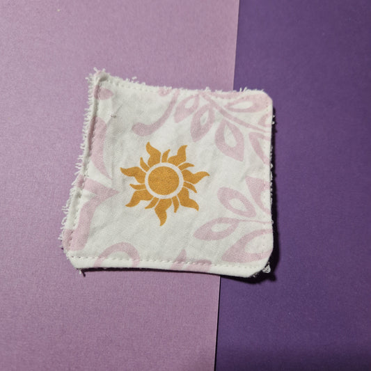 The lost princess sun pattern reusable Terry towelling wipe