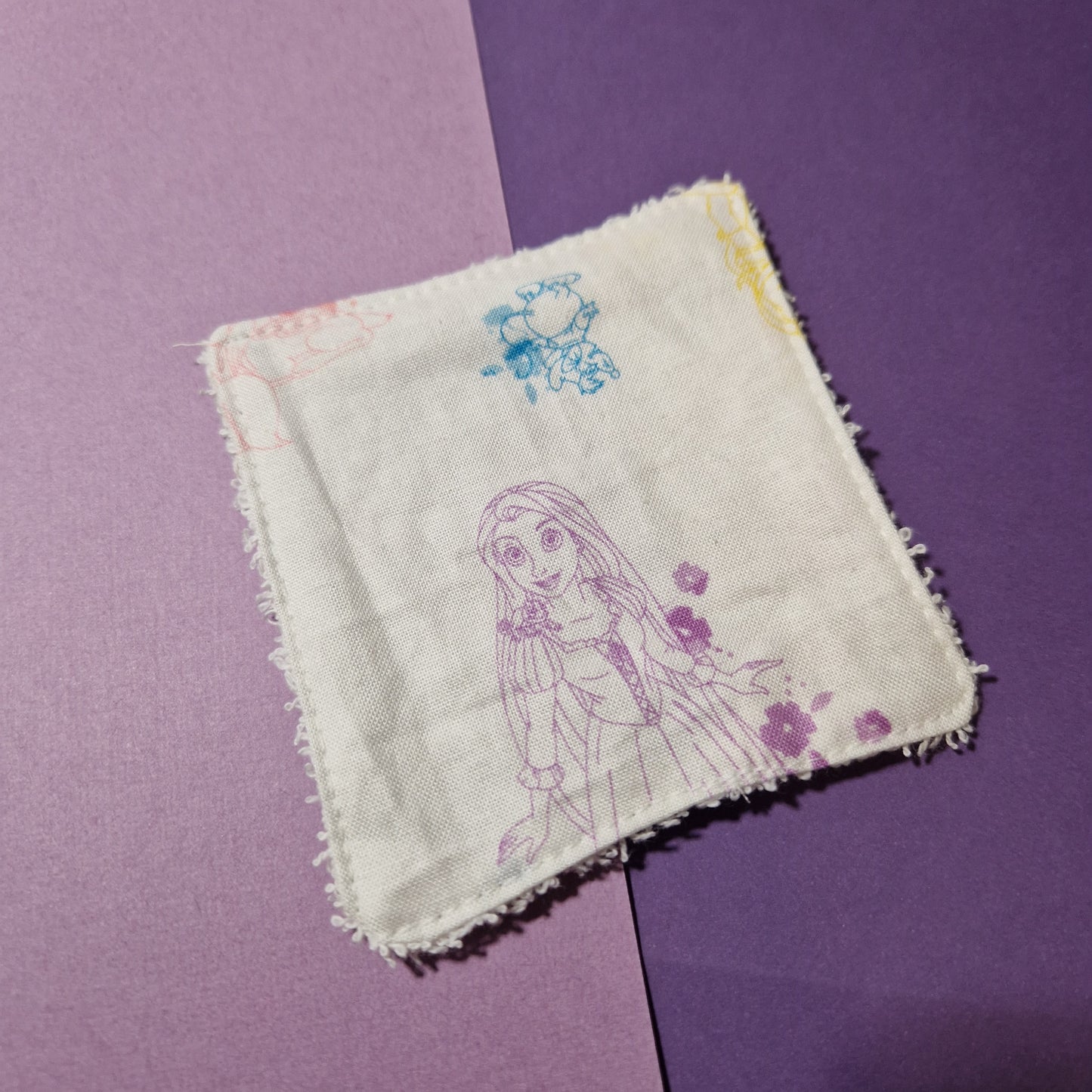 The lost princess reusable Terry towelling wipe