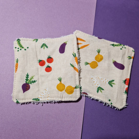 Vegetable reusable Terry towelling wipe