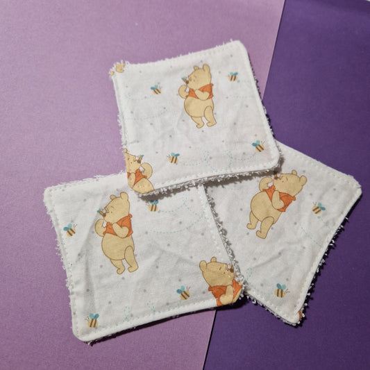 Bear reusable Terry towelling wipe