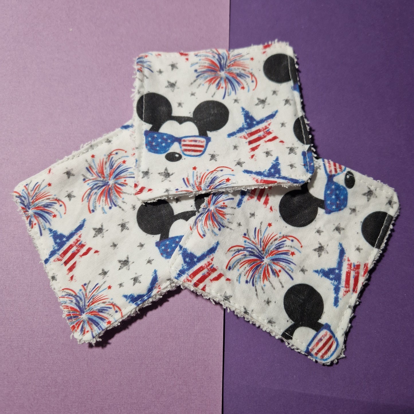 Firework mouse reusable Terry towelling wipe