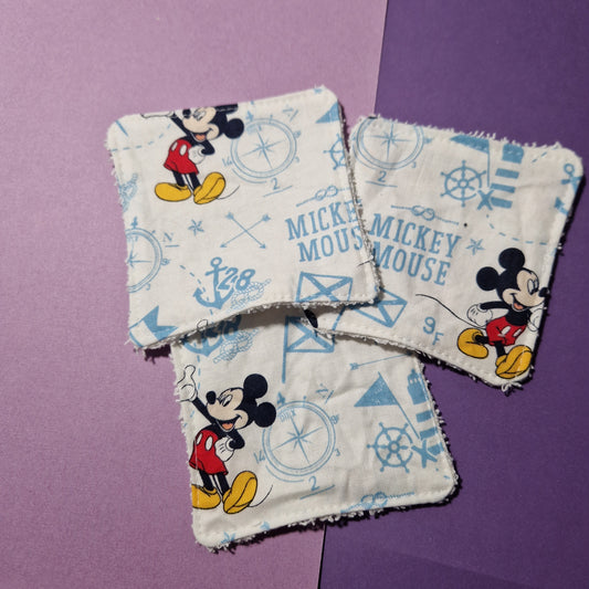 Sailor Mouse reusable Terry towelling wipe