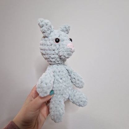 Grey cat crochet plushie