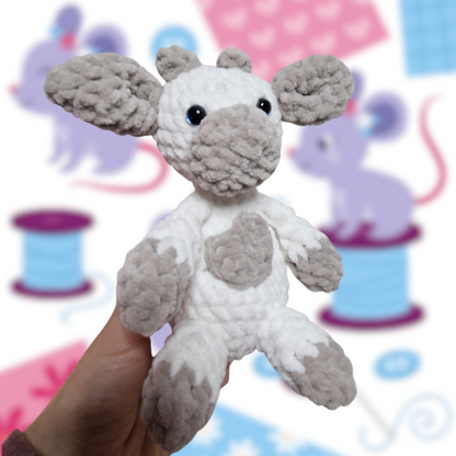 Sitting cow crochet plushie