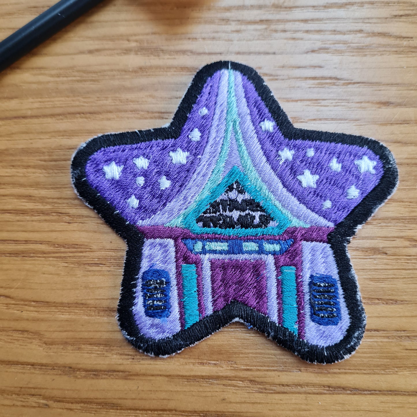 Practically perfect Star Tours 1 iron-on embroidered patch