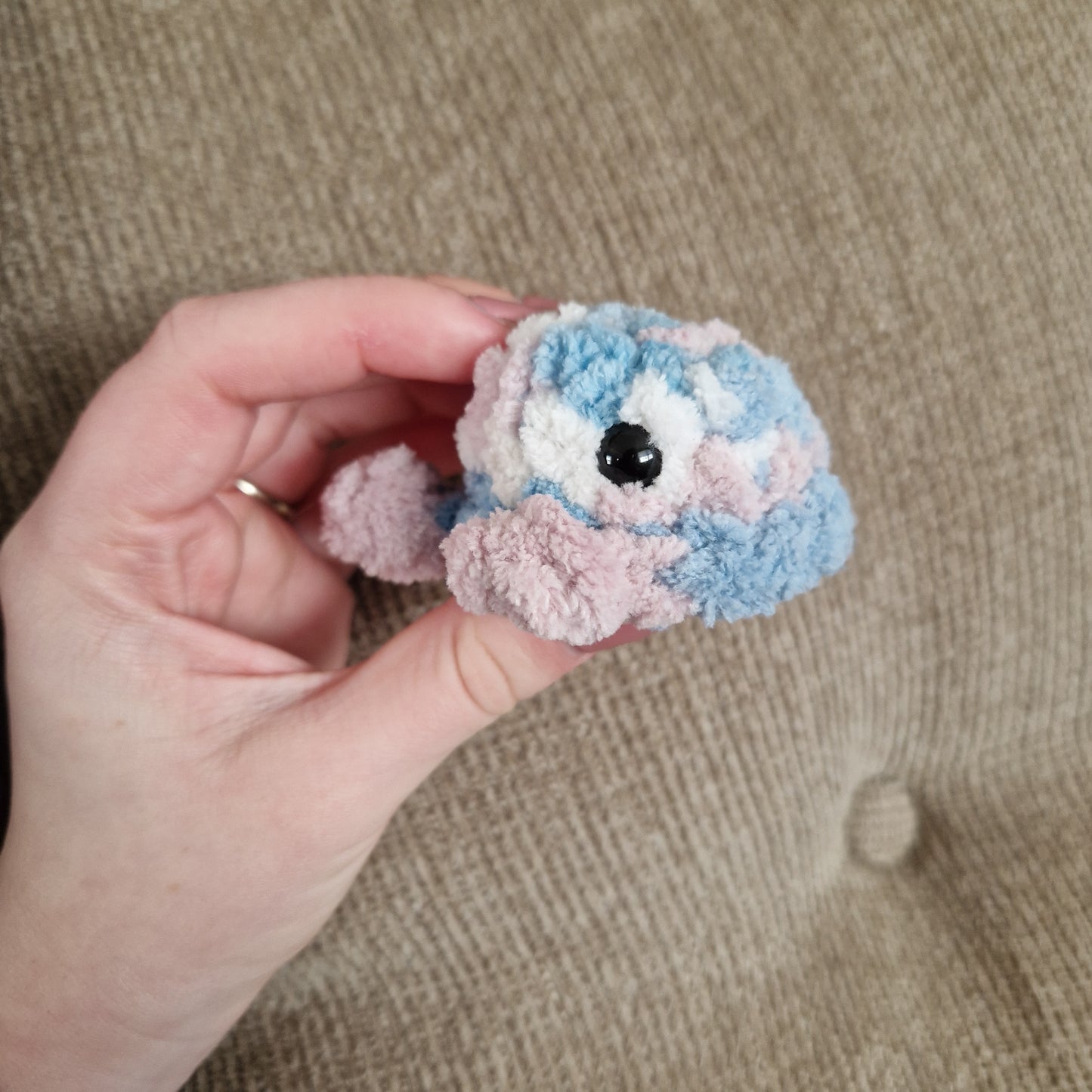 Super soft small crochet whale