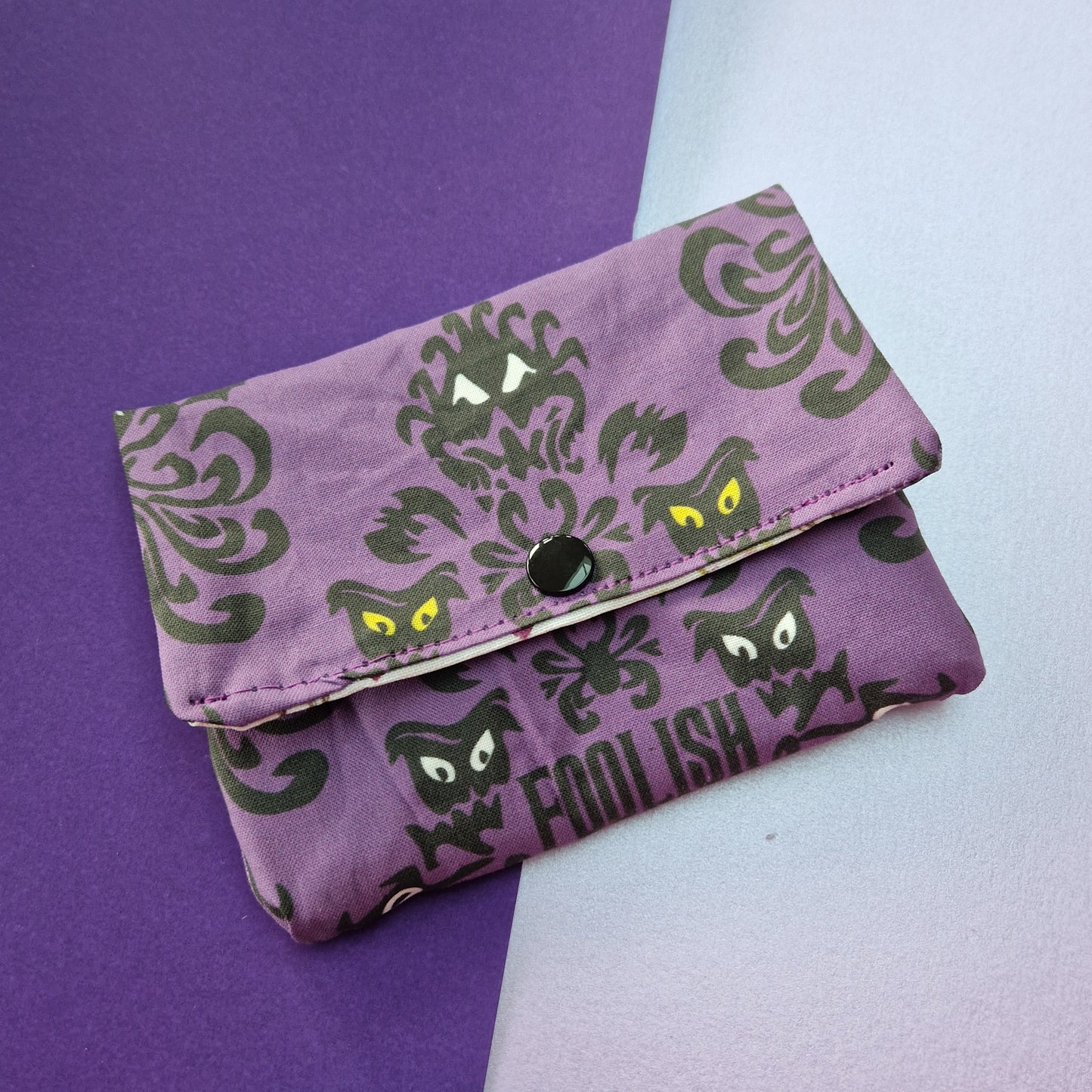 Foolish Mortals double pocket Face Wipe Snap Pouch