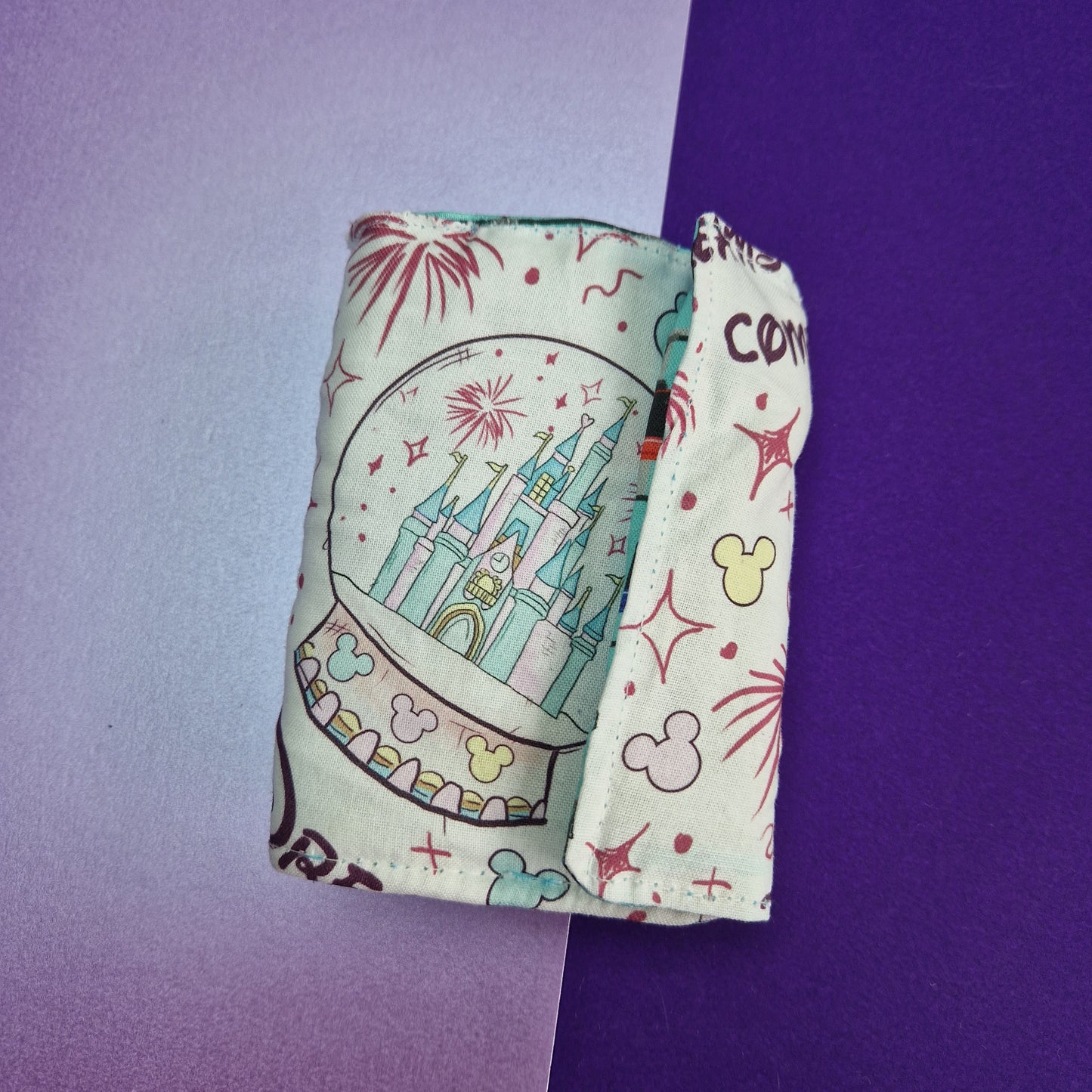 Dreams Come True Castle Sewn Purse/Wallet with snap poppers