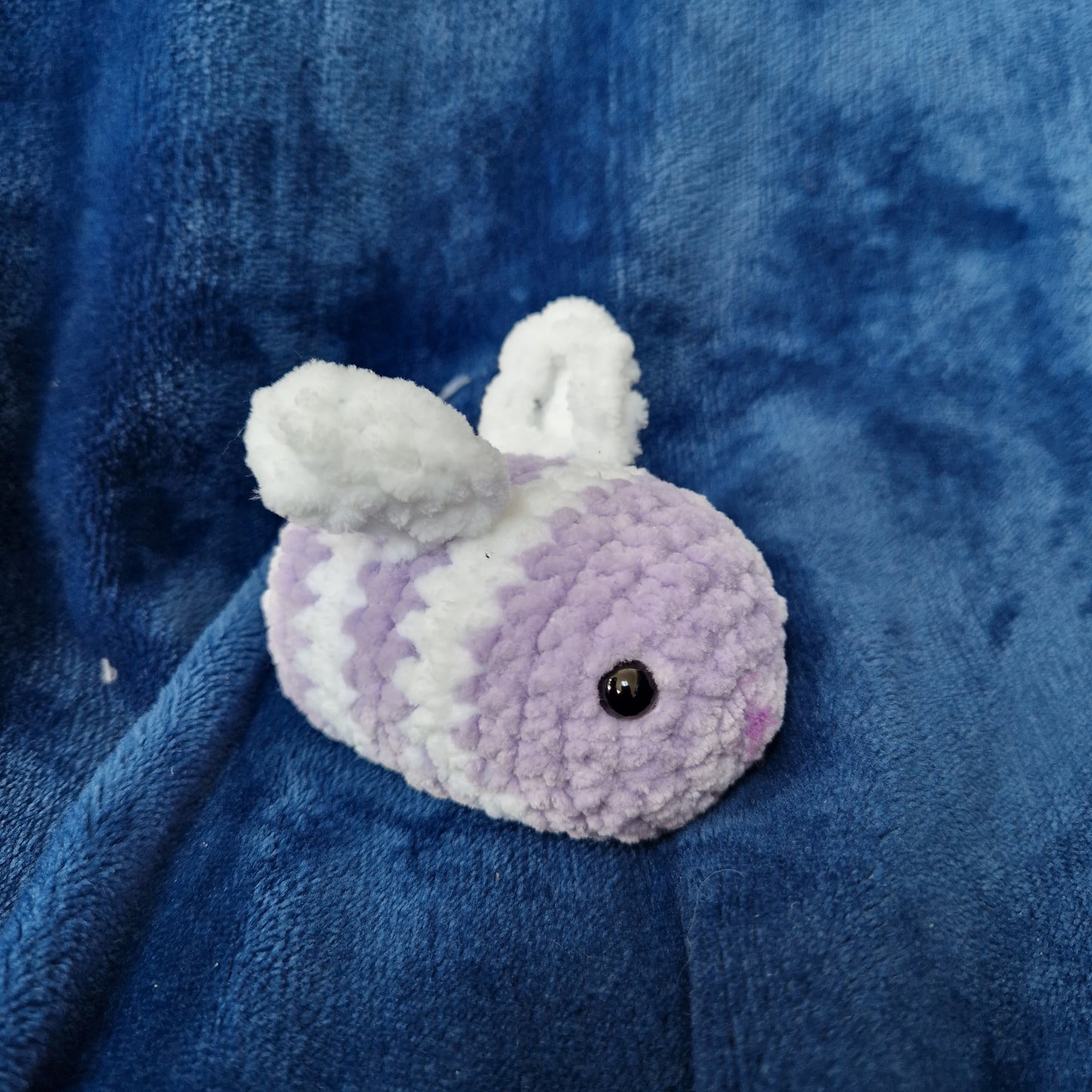 Chunky, super soft, lavender Crochet bumble bee